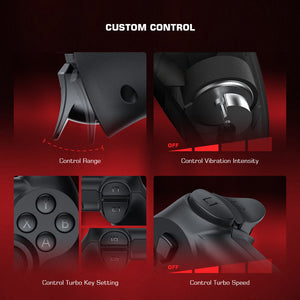 2.4GHz Wireless Modern Gamepad Double Motor Vibration Turbo Mode Controls