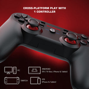 2.4GHz Wireless Modern Gamepad Double Motor Vibration Turbo Mode Cross Platform