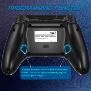 2.4GHz Wireless Motorsport Gamepad Vibration Turbo Macro Customization Switch PC