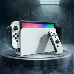 Black Nintendo Switch OLED Protective Case Card Storage Compatible Dock Mode