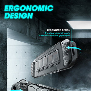 Black Nintendo Switch OLED Protective Case Card Storage Ergonomic Design