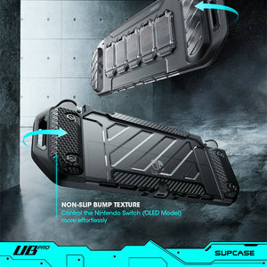 Black Nintendo Switch OLED Protective Case Card Storage Ergonomic Design