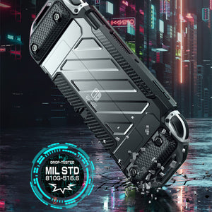 Black Nintendo Switch OLED Protective Case Card Storage Shock Resistance