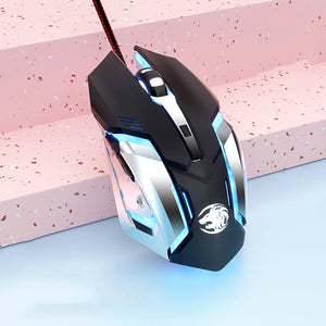 Black Werewolf Gaming Mouse 3200 DPI Silent Button USB RGB