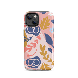 Blooming Soft Flower Plant Leaf iPhone 14 Tough Case