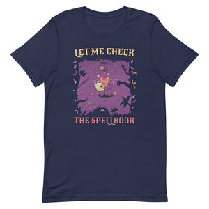 Blue Wise Frog Magician Spellbook Tee Shadow Dark Forest