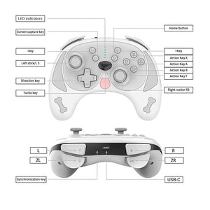 Bluetooth Happy Dog Controller Vibration Wake-Up Turbo Switch Specifications