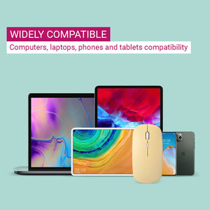 Bluetooth Minimalist Pastel Mouse 1600 DPI Silent Button Compatibility