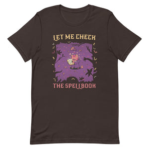 Brown Wise Frog Magician Spellbook Tee Shadow Dark Forest