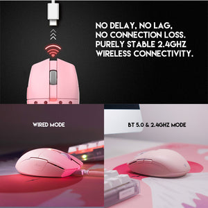 Competitive Optical Tri-Mode Connectivity Mouse 26000 DPI 650 IPS Lightweight