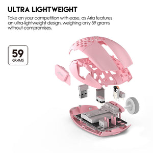 Competitive Optical Tri-Mode Mouse 26000 DPI 650 IPS Lightweight Design