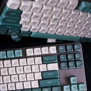 Cozy Green Botanical Garden PBT Keycaps Keyboard Keys Picture