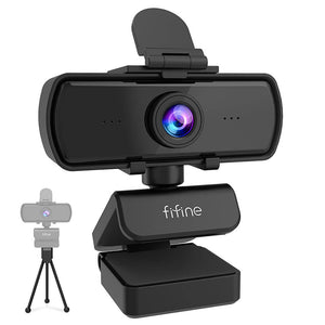 Full HD Black Webcam Mic 1440p Tripod USB