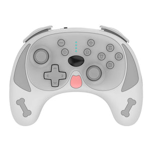 Gray Bluetooth Happy Dog Controller Vibration Wake-Up Turbo Switch