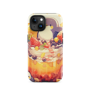Happy Auk Fruity Bubble Tea iPhone 15 Tough Case