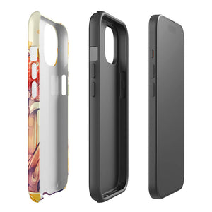 Happy Auk Fruity Bubble Tea iPhone 15 Tough Case Side View