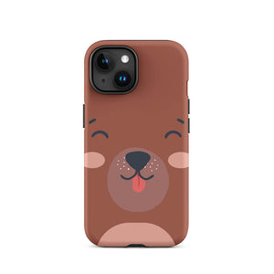 Happy Toon Bear Tongue Out iPhone 15 Robust Case