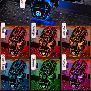 Mechanical Mouse Macro 3200 DPI Quiet Colorful RGB Backlight