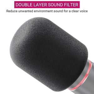 Metal Black Cardioid Microphone Tripod Shock Mount USB Double Layer Sound Filter