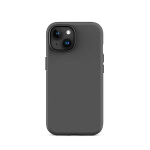 Minimalist Classy Dark Gray Monochrome iPhone 15 Tough Case