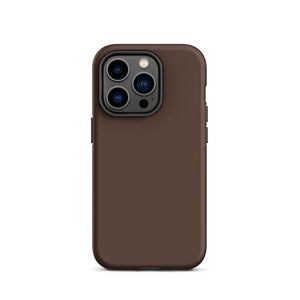 Minimalist Cozy Brown Coffee Monochrome iPhone 14 Pro Tough Case