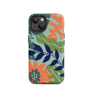 Multi-Color Seasonal Flower Leaves iPhone 14 Robust Case