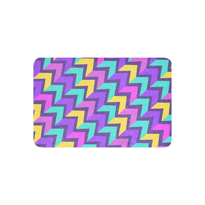 Multi-Colored Repeated Abstract Arrowhead Sherpa Blanket 37x57" Front