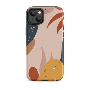 Multi-Colored Soft Abstract Shapes iPhone 14 Plus Robust Case