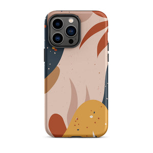 Multi-Colored Soft Abstract Shapes iPhone 14 Pro Max Robust Case