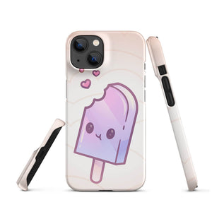 Pastel Kawaii Ice Pop OwO iPhone 14 Snap Case Picture
