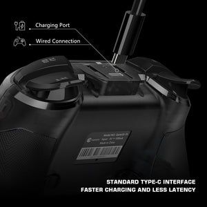 RGB 2.4GHz Wireless Mobile Controller Vibration Tri-Mode Macro USB-C Port