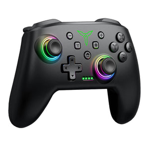 RGB Black Bluetooth Gamepad Vibration Turbo Macro Switch
