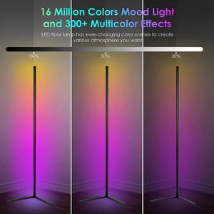 RGB Corner Lamp Floor Bluetooth Remote Control USB Customizable Lighting