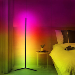 RGB Corner Lamp Floor Bluetooth Remote Control USB Picture