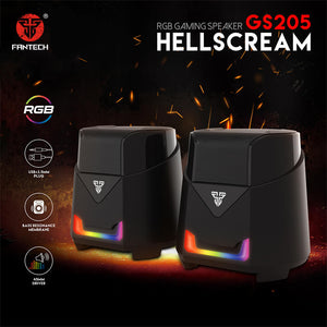 RGB Mini 2.0 Speakers USB 3.5mm Jack In-Line Volume Control GS205