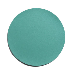 Round Unicolor Pastel Leather Mouse Pad Non-Slip