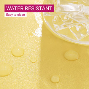 Round Unicolor Pastel Leather Mouse Pad Non-Slip Water Resistant