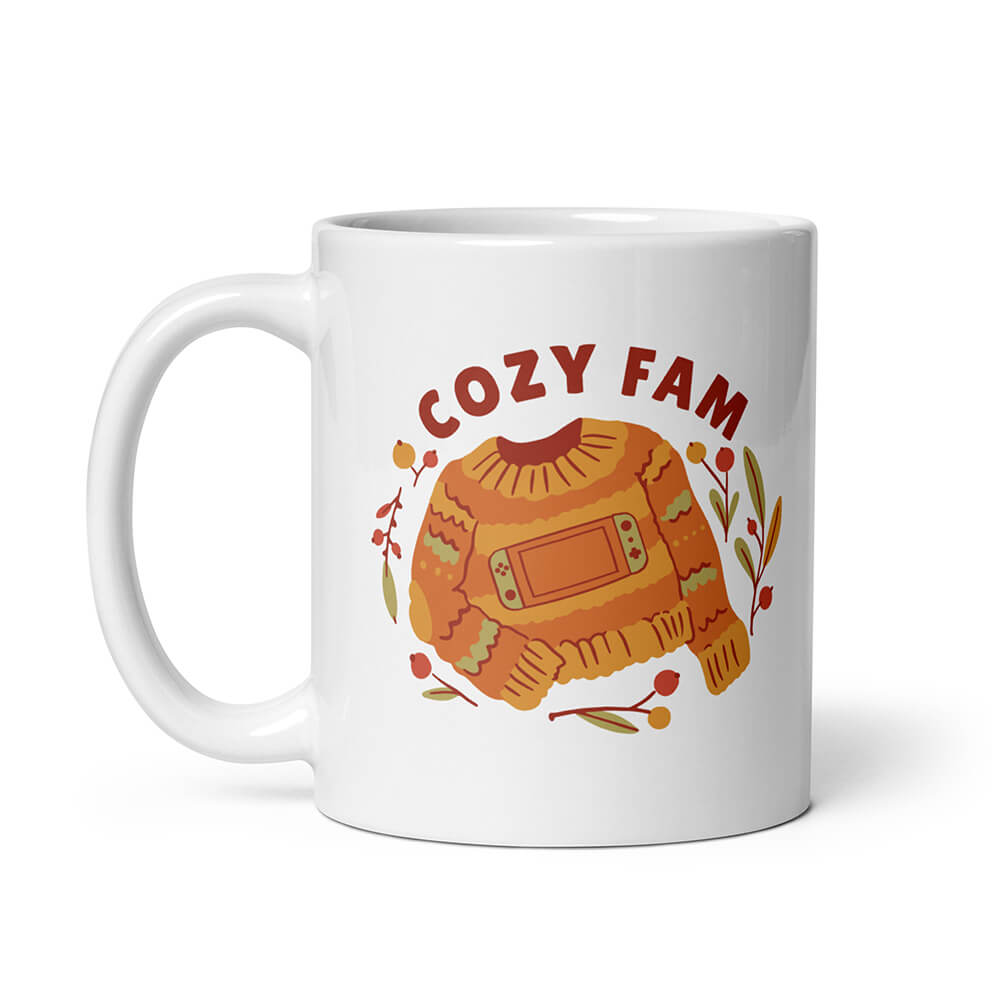 Seasonal Cozy Gamer Fam Portable Console Sweater Mug 11oz