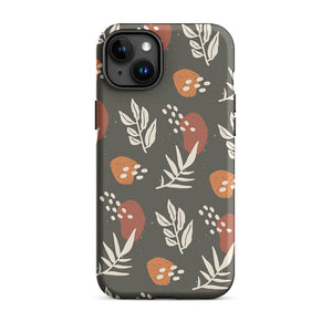 Soft Grayish Green Plant Leaf Seed iPhone 15 Plus Case