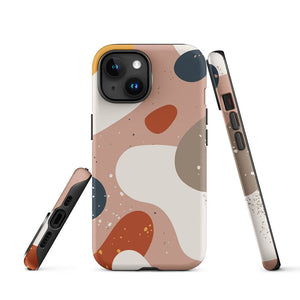 Soft Modern Irregular Abstract Shapes iPhone 15 Robust Case Picture