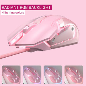 Werewolf Gaming Mouse 3200 DPI Silent Button USB RGB Backlight