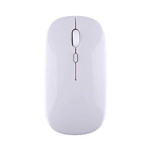 White Bluetooth Minimalist Pastel Mouse 1600 DPI Silent Button