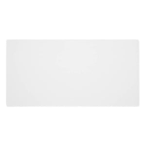White Large Pastel Minimalist Unicolor Mouse Pad Anti-Slip