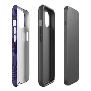 Wild Lazy Cheetah Floral Leaves iPhone 15 Robust Case Double-Layer