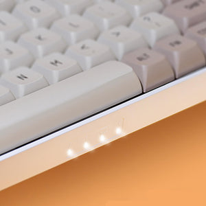 2.4GHz Wireless Cozy Double Color Mechanical Keyboard Gasket Structure LED Indicators