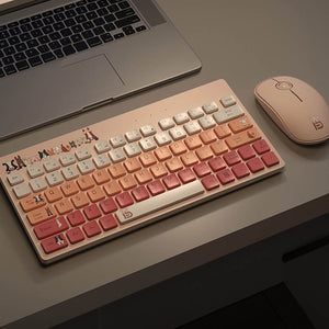 2.4GHz Wireless Cute Colorful Animal Combo Keyboard Mouse Slim Picture