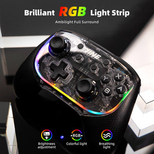 Wireless Elite Pro Mechanical Controller Vibration ALPS Joystick RGB Lighting