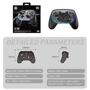 Wireless Elite Pro Mechanical Controller Vibration ALPS Joystick Specifications