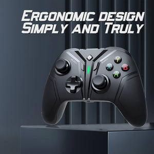 2.4GHz Wireless Ergonomic Futuristic Motorsport Gamepad Vibration Turbo Macro Switch PC