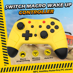 Wireless Pro Controller Vibration NFC Macro Turbo Switch Wake-Up